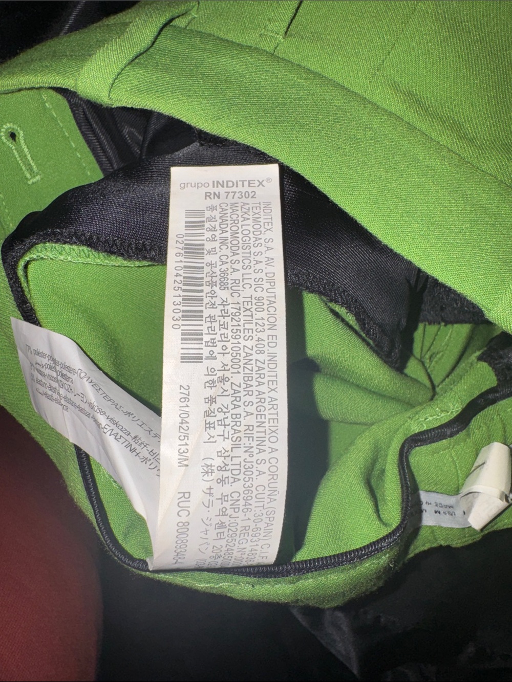 Zara women’s Double-Breasted Suit in Lime Green - Picture 9 of 12